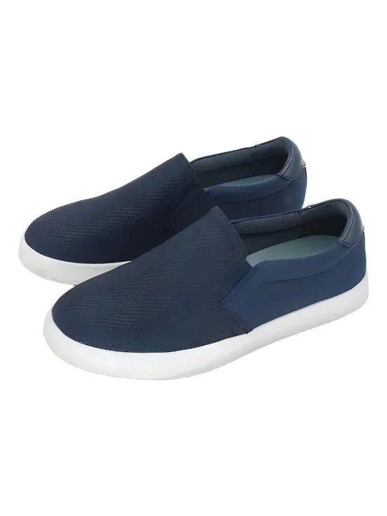 Dr. Scholls Madison Slip-On Sneakers Navy Faux Leather Women's 8.5W - Picture 2 of 6